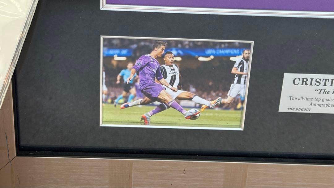 ロナウド直筆サイン入りレアルマドリードアウェイユニフォーム決勝マーキング付