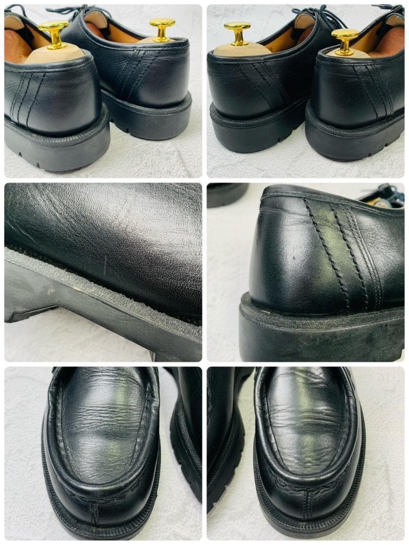 【美品】クレマン パドロール チロリアンシューズ モカシン 黒 40 革靴 軽量