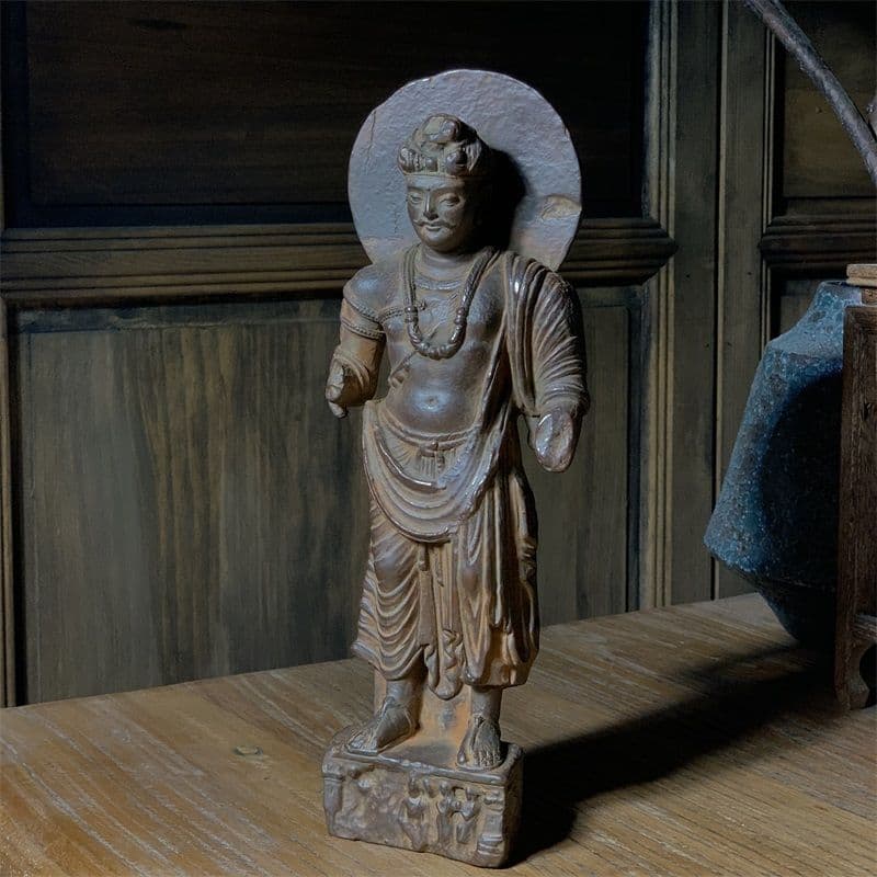 ガンダーラ禅定立像 仏像 彫刻 鎮宅辟邪 開運風水 招財 置物