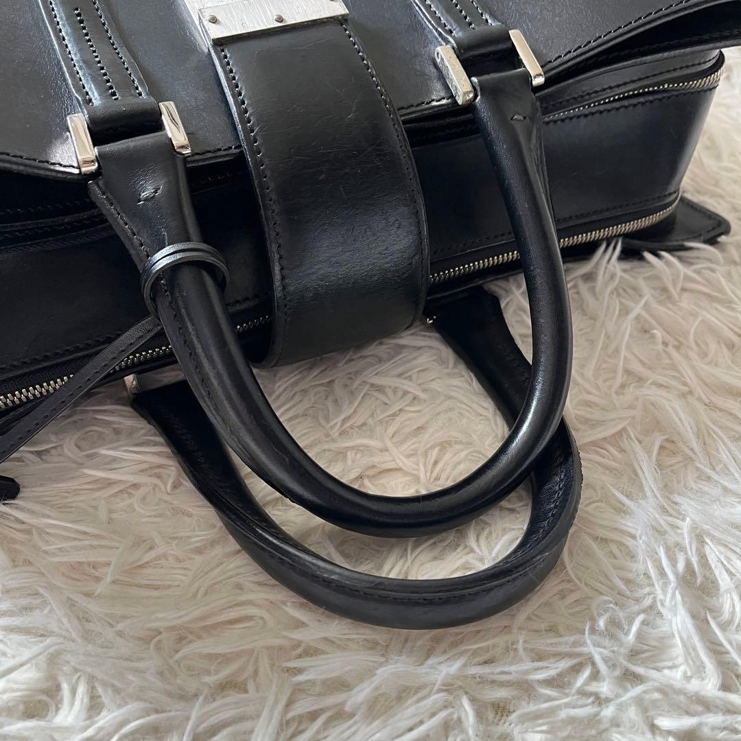 万双 マンソウ　ショルダーバッグ　ブライドル　2way ブリーフケース 黒