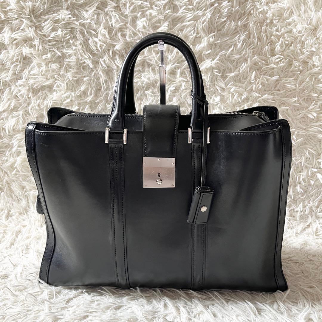 万双 マンソウ　ショルダーバッグ　ブライドル　2way ブリーフケース 黒