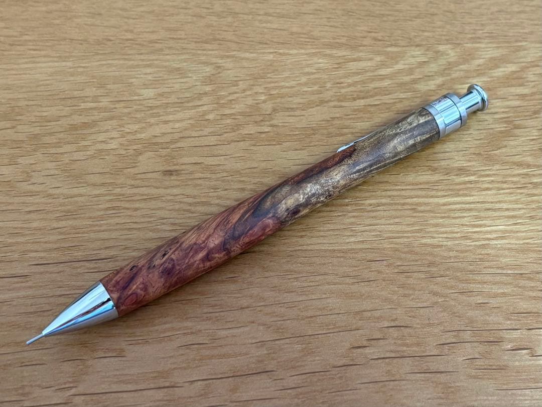 工房楔　花梨紅白　固定式口金付き