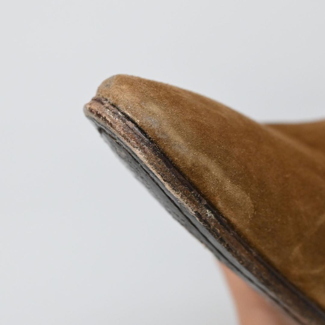 ■ 48196★年 サンローランパリ サイドジップヒールブーツ スエード*