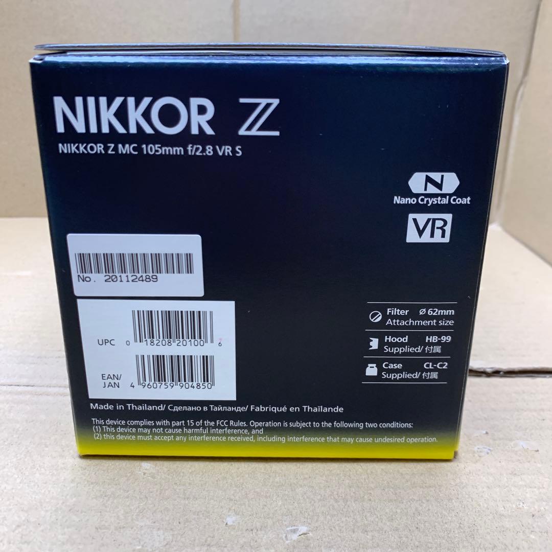 【新品未使用】NIKKOR Z MC 105mm f/2.8 VR S レンズ