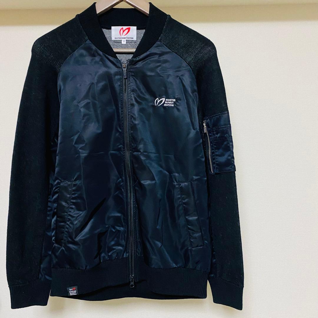 マスターバニー　 ニット　ナイロン　ジャケット　異素材　切替　 メンズ サイズ4