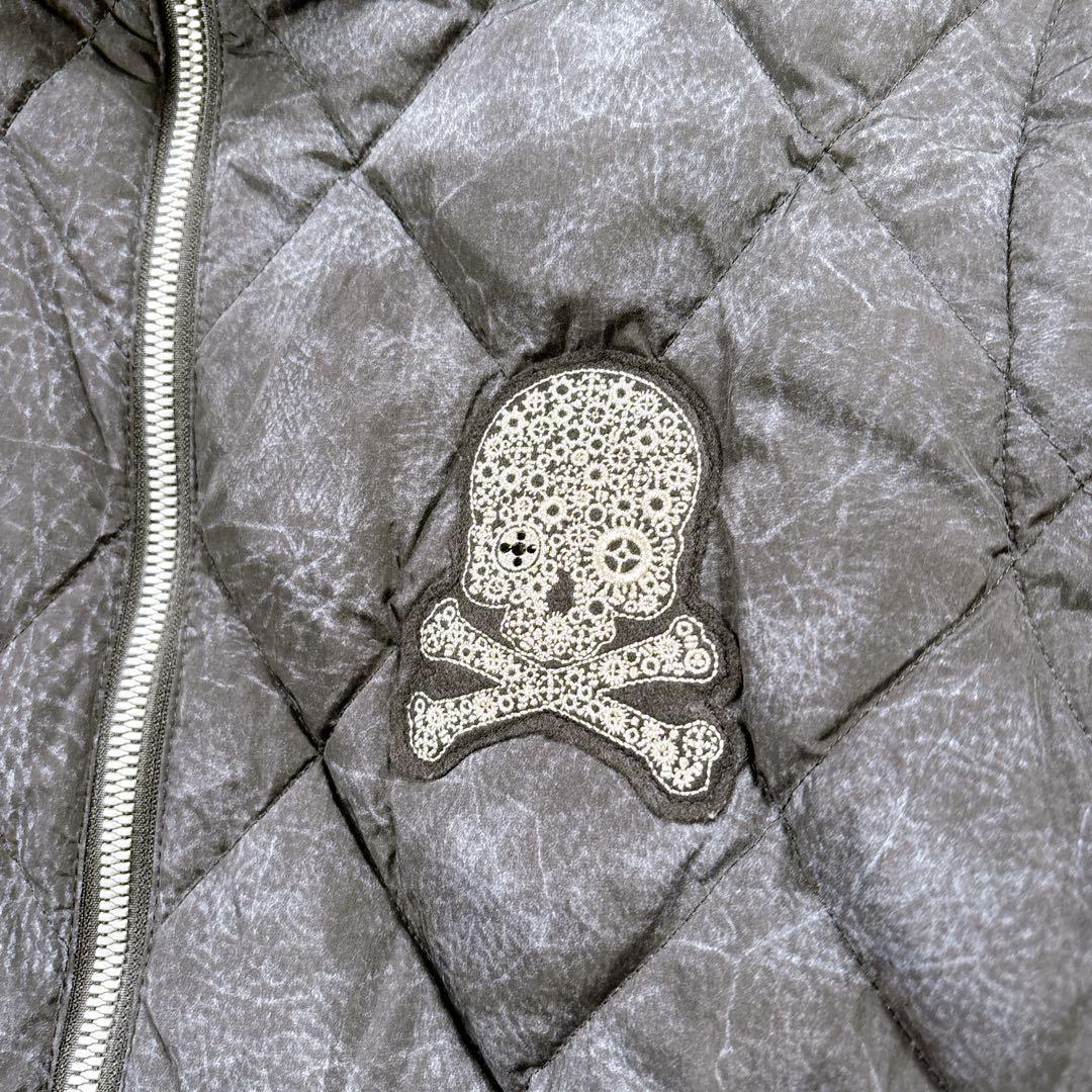 【メンズ3☆美品】ダンスウィズドラゴン　ダウンジャケット　2WAY 刺繍ワッペン