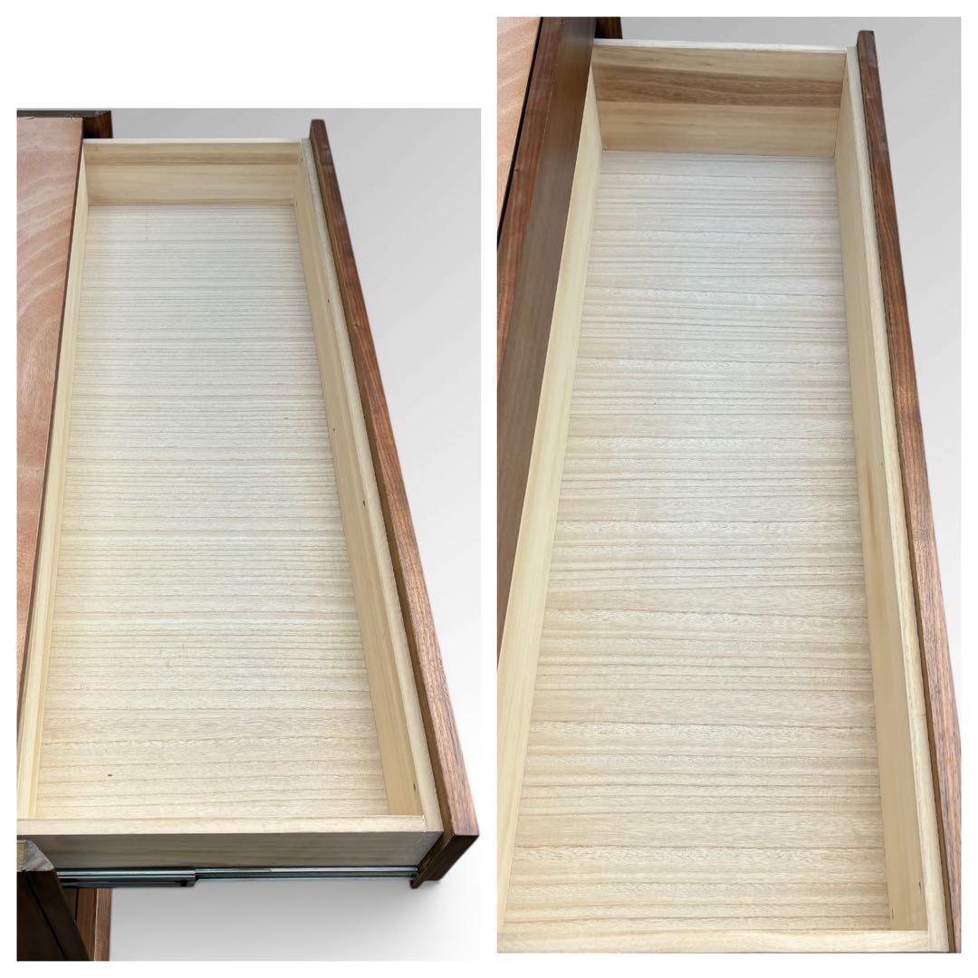 美品　IDC　大塚家具　ウォールナット　6段　チェスト　北欧　タンス