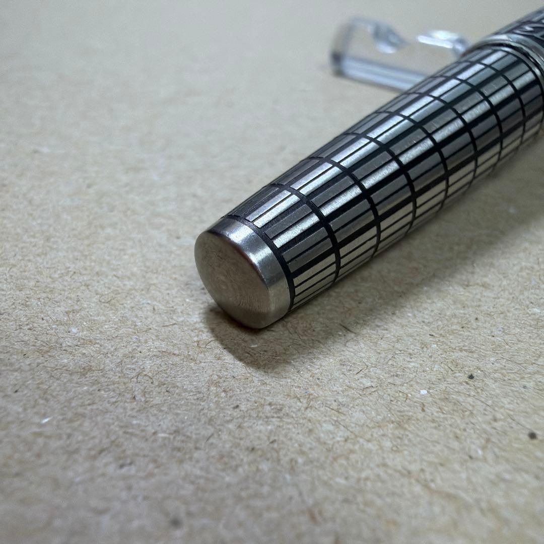 廃盤 パイロット Elite エリート 格子 万年筆 18K 750 M 蝕刻