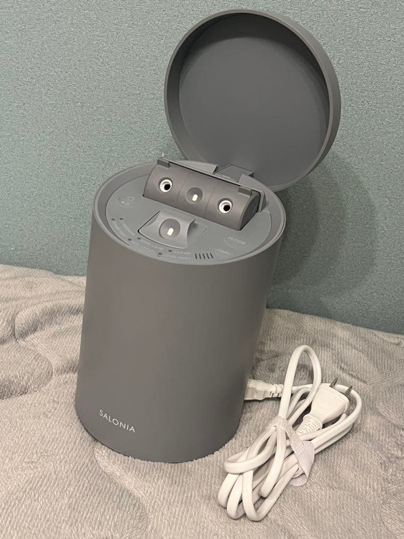 【美品】SALONIA フェイススチーマー グレー