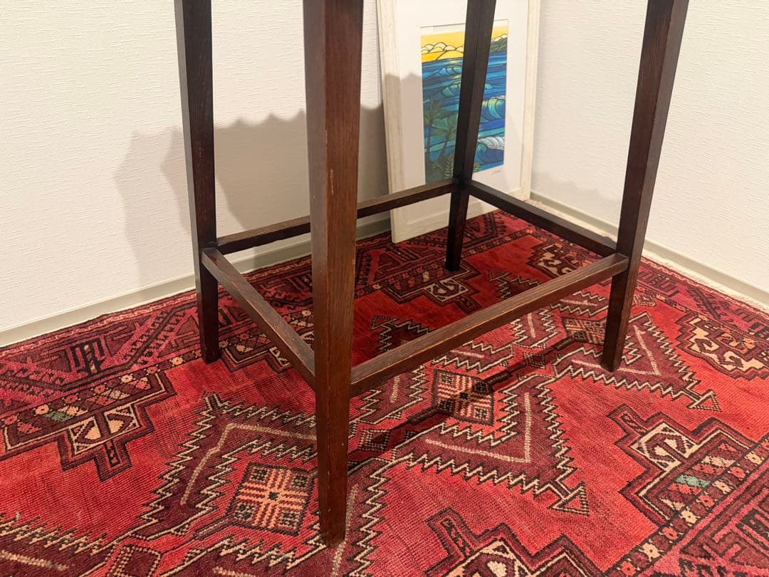 英国アンティーク テーブル オーク材 1920年代 花台 イギリス 店舗什器