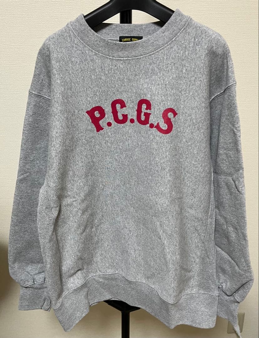 ザ*ザ様 【美品】　ポークチョップガレージサプライ　スウェット　グレー　Lサイズ