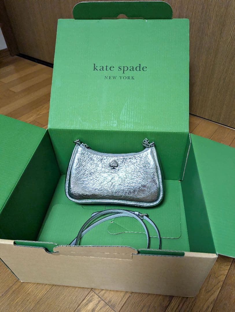 kate spade ケイラ スモールコンバーチブル ショルダーバッグ シルバー