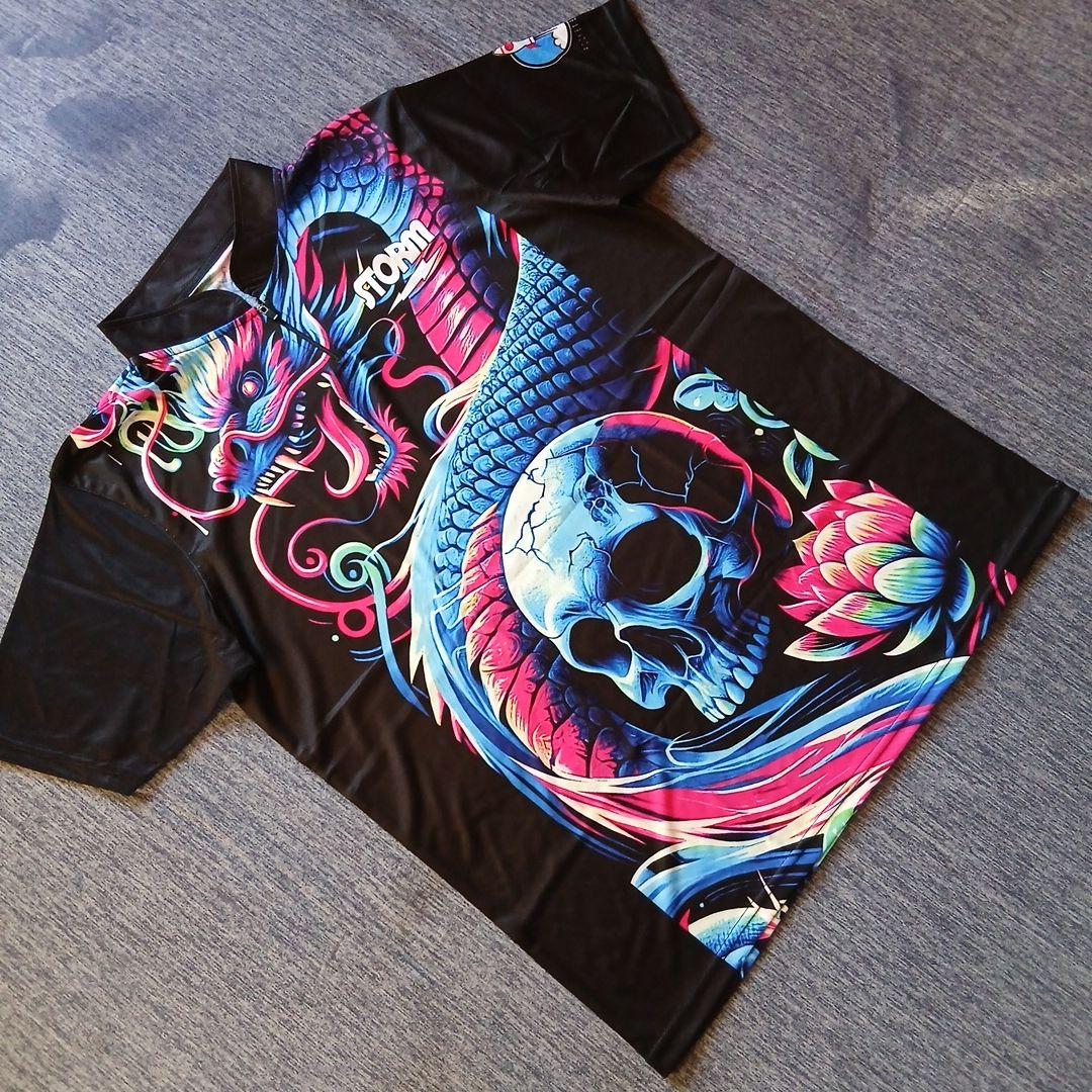 ✨日本未発売✨STORM　サイズXL　ブラック　大きいサイズ　ドラゴン　ドクロ