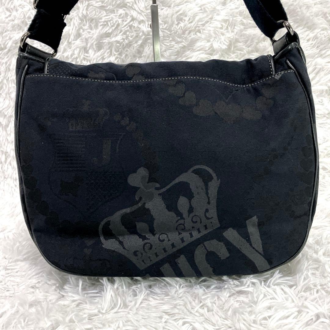 y2k archive JUICY COUTURE ショルダーバッグ　A4可　黒