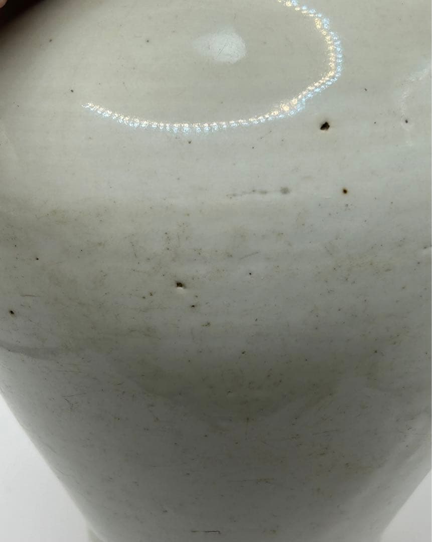 李朝　白磁　大壺　アンティーク　送料込み0308