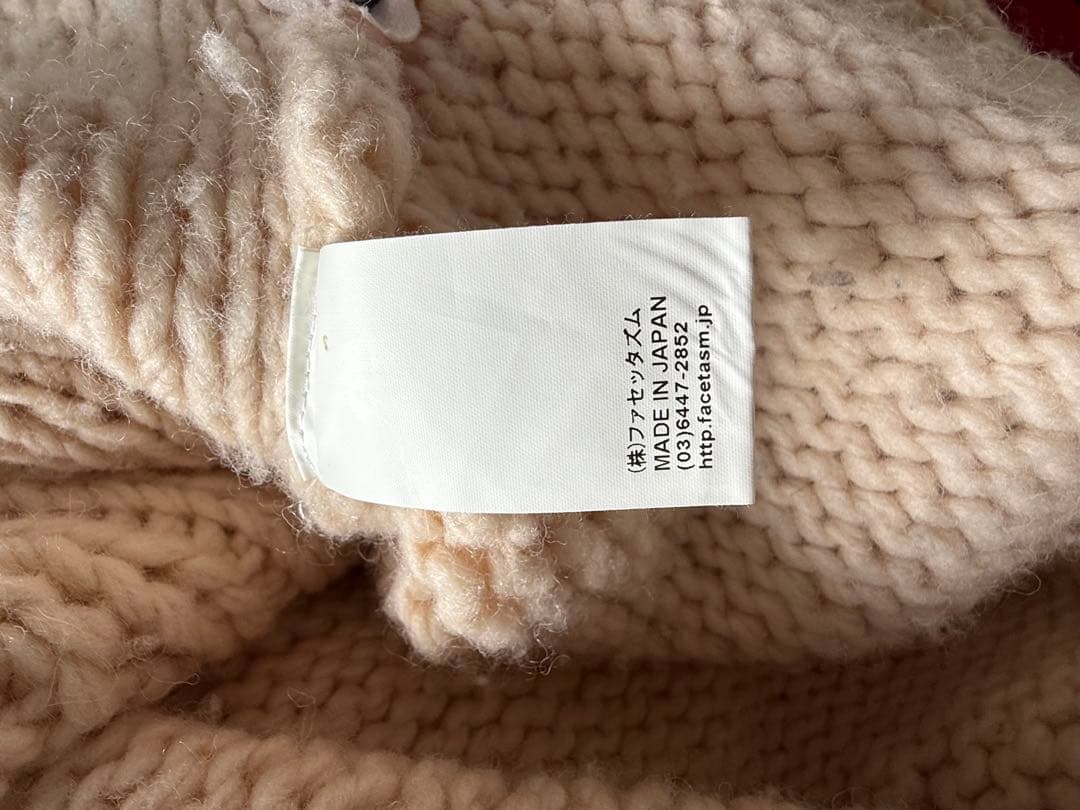 FACETASM ケーブルニットセーター