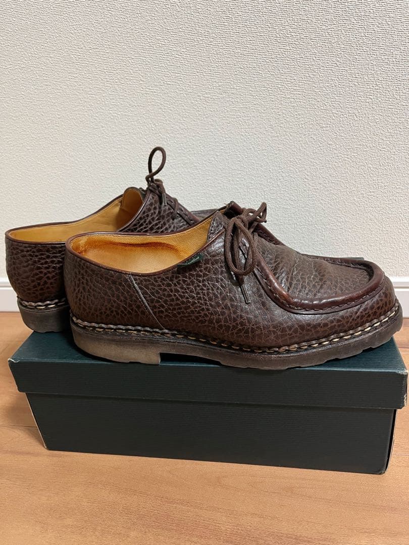 パラブーツ ミカエル グレインレザー ダークブラウン サイズ 42