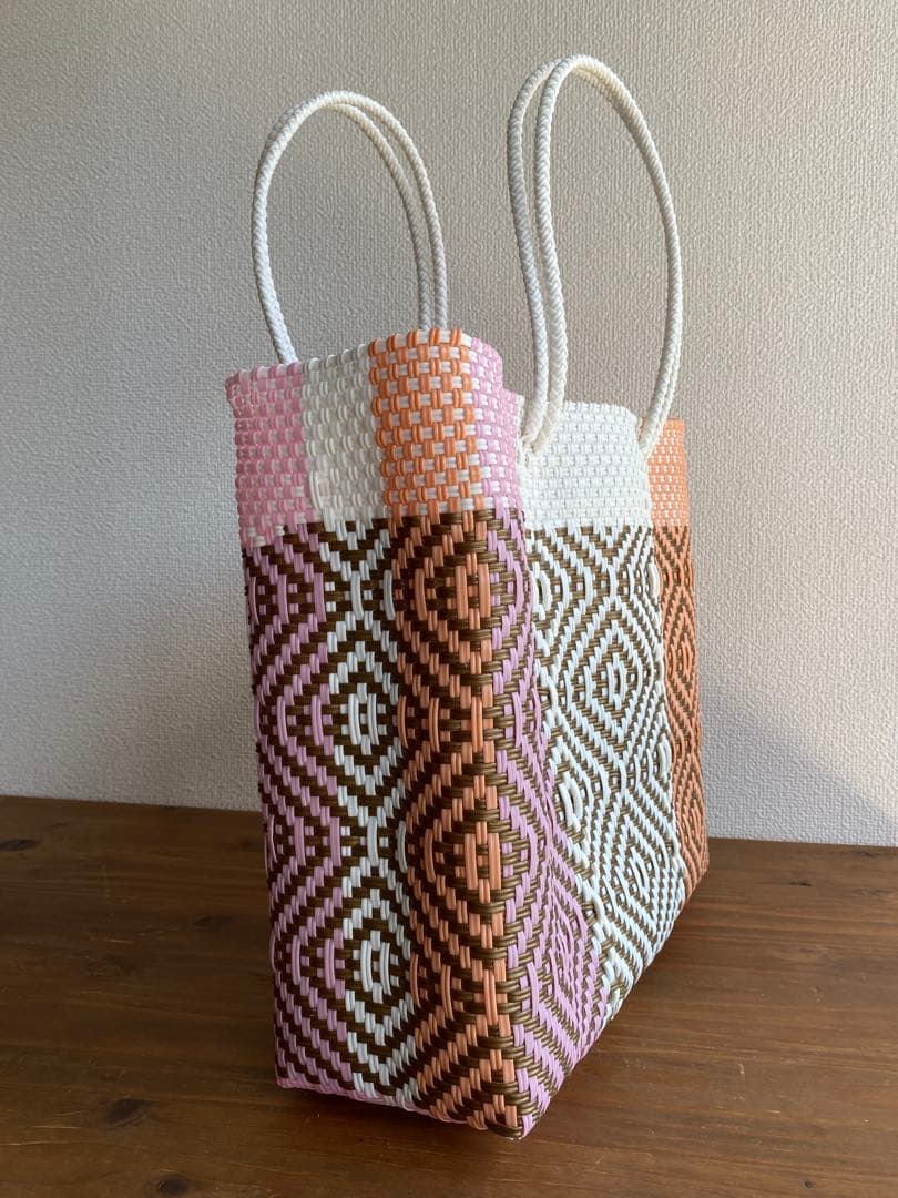 #G19-L1-Lサイズ　メキシコ　オアハカ　メルカドバッグ