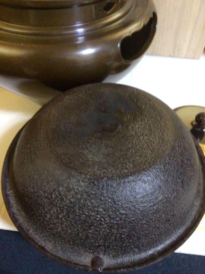 茶道具 風炉釜 『佐藤浄清』共桐箱付き
