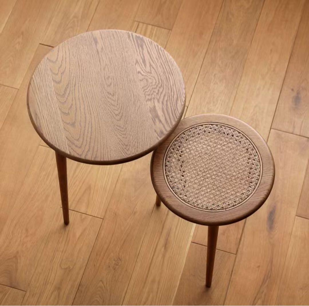 Re:CENO product｜ネストテーブル RattanMix／ブラウン