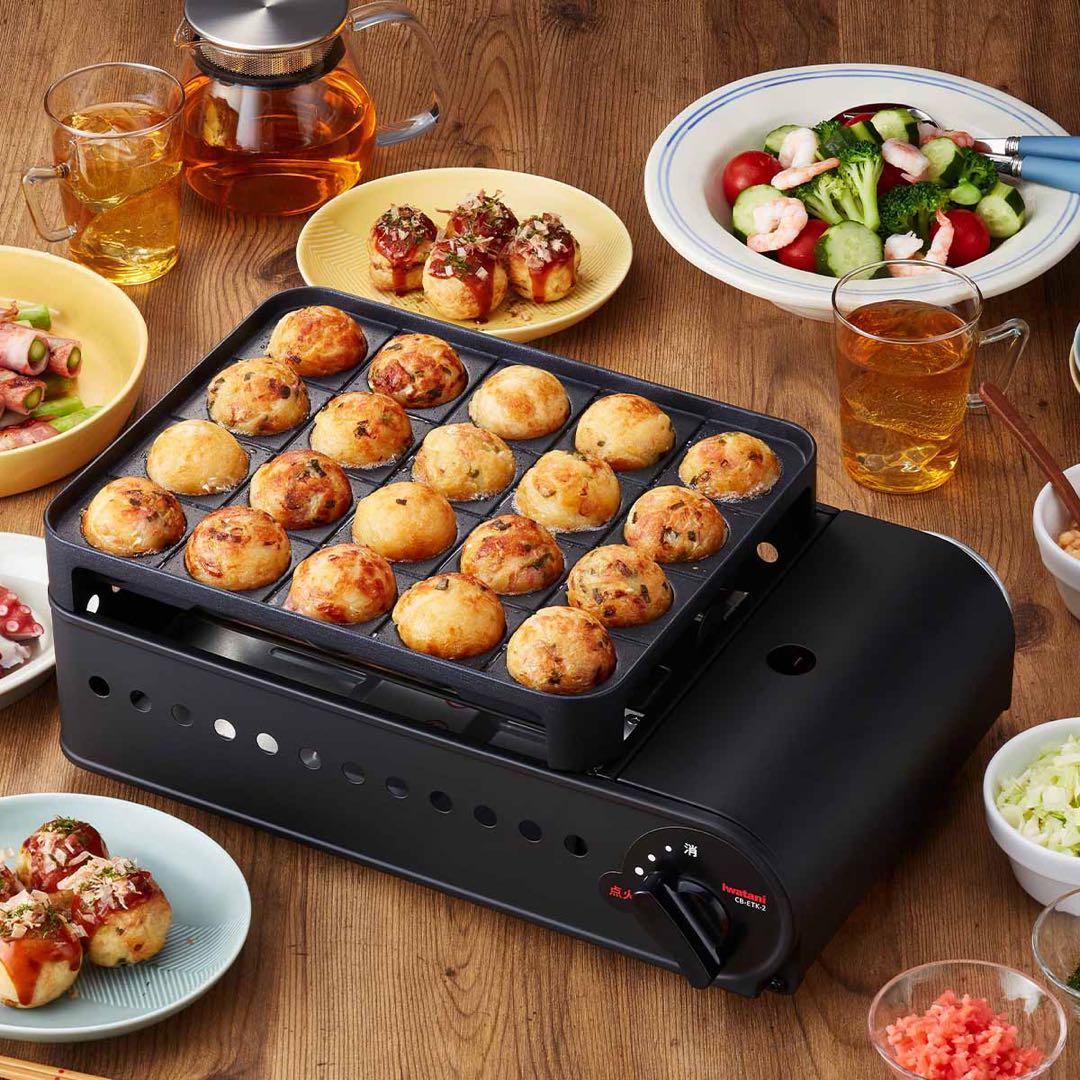 【新品未開封】たこ焼き器 ガス式(カセットガス3本付き)