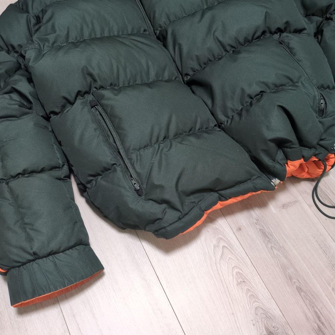 00s Nike ダークグリーン ダウンジャケット リバーシブル