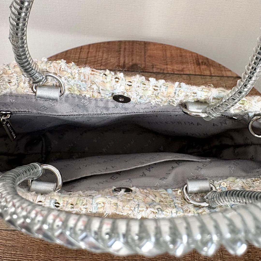 アンテプリマミスト ワイヤーツイード スモール ベージュ ハンドバッグ