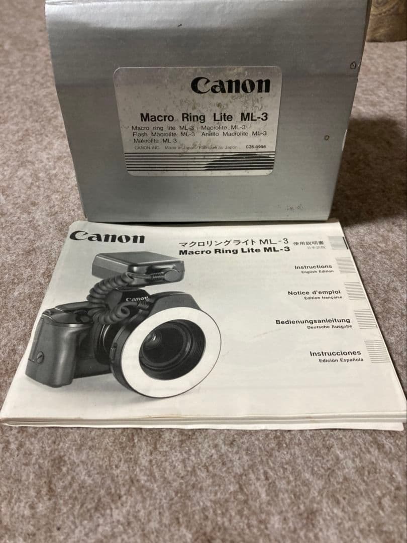 Canon マクロレンズ　マクロリングライト