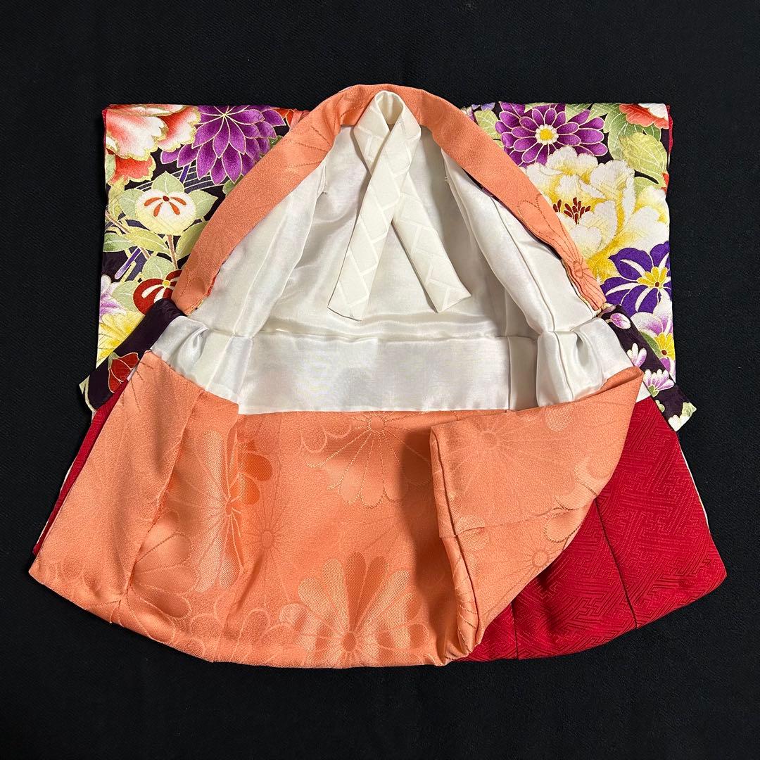 市松人形12号比翼仕立て正絹着物　アンティークドール　ビスクドール