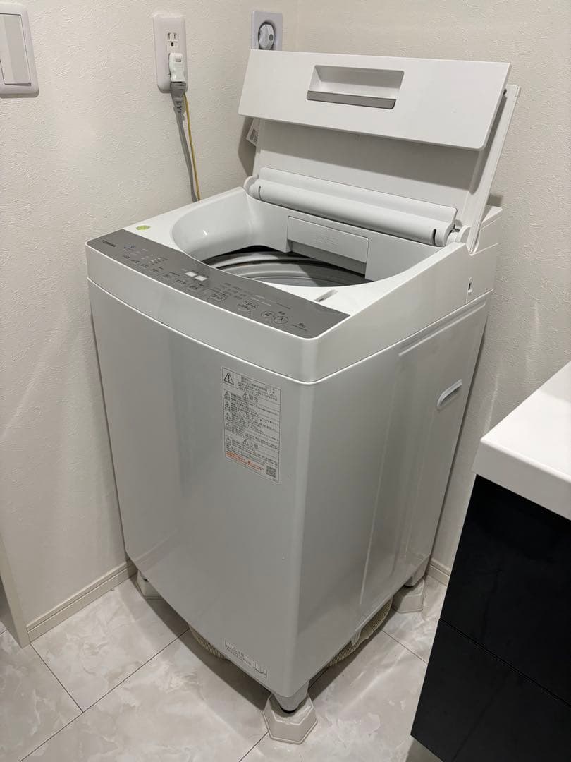 全自動洗濯機 ZABOON（ザブーン） グランホワイト AW-8DH2BK-W