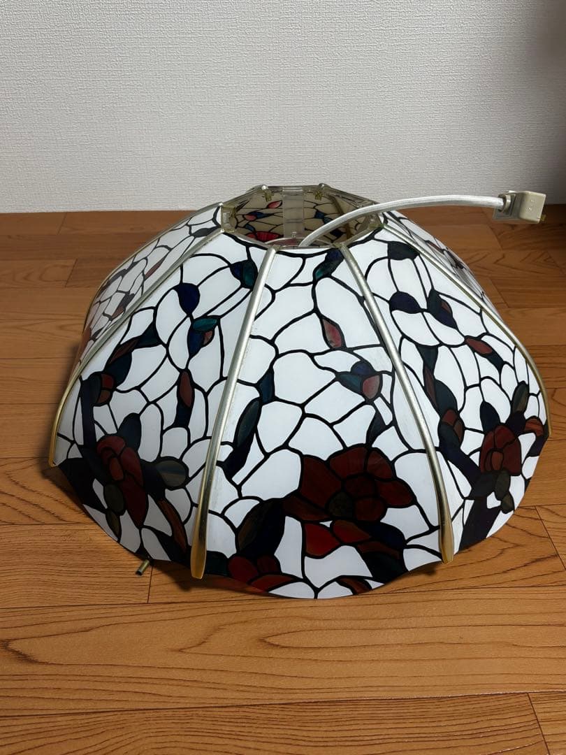 天井照明　ステンドグラス風 花柄ペンダントライト　レトロ