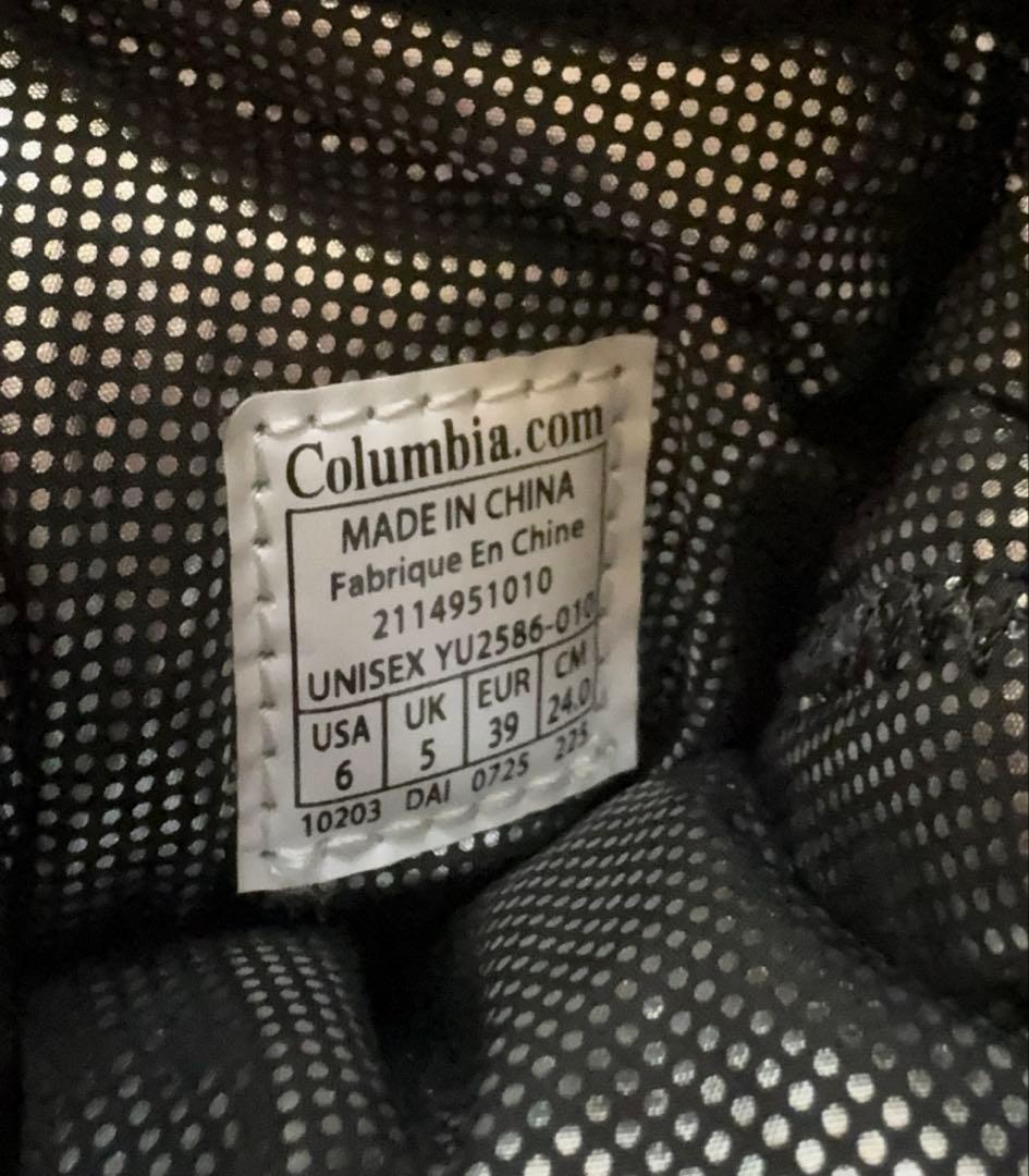 Columbia スノーブーツ イエローテイル 防水 ブーツ 24cm ブラック