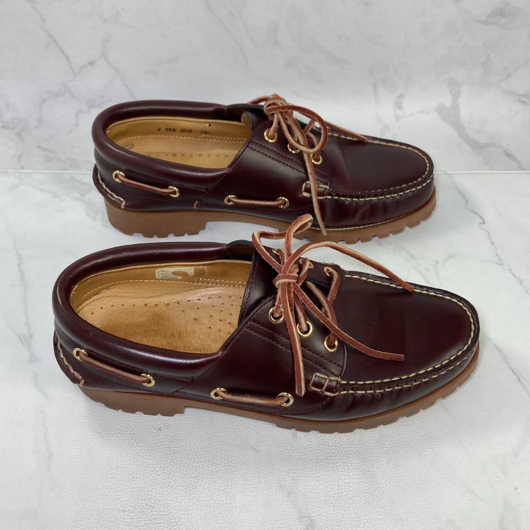 【美品】REGAL JE38 デッキシューズ 24.5㎝ ブラウン
