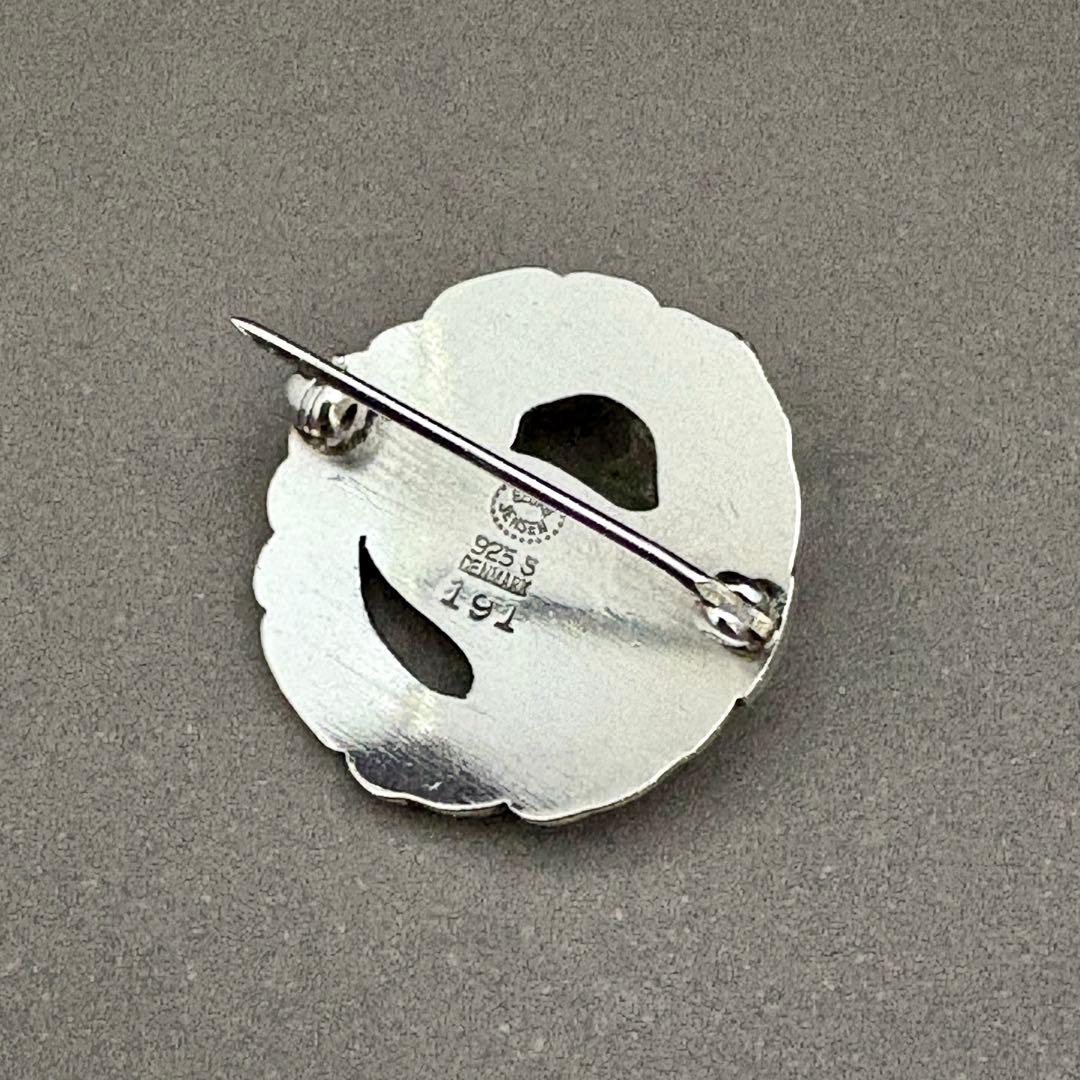 ジョージ ジェンセン ブローチ #191 ムーンストーン アメジスト K18