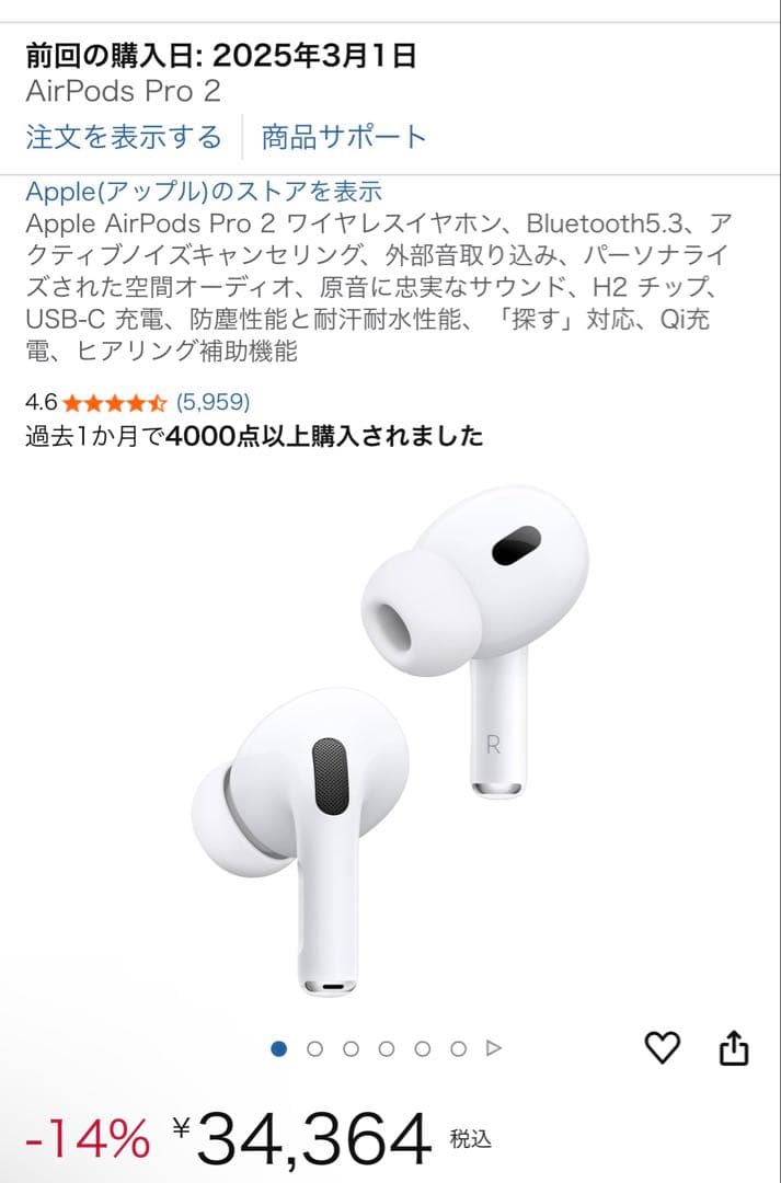 【きたりかりん】Apple AirPods Pro 2 USBーC