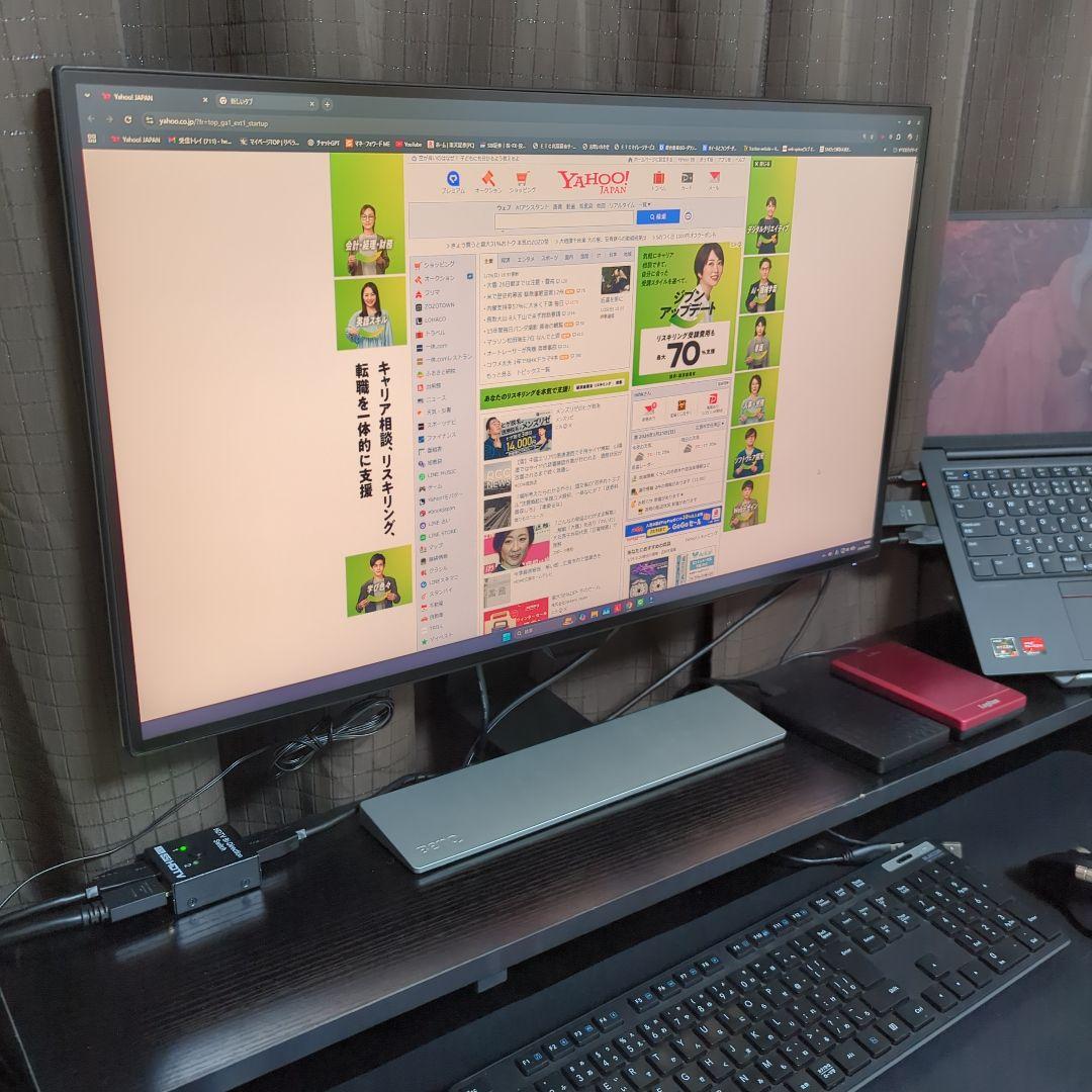 購入価格4.3万/美品/上級モデル 27型 IPS WQHD モニター