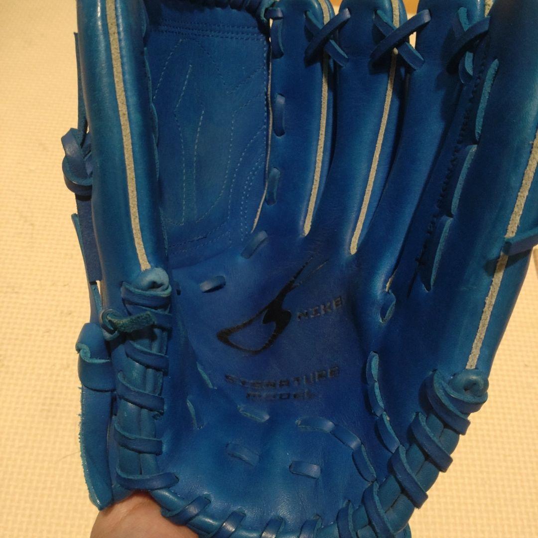 Nike ナイキ ブルー 軟式グローブ 岩隈モデル 一般軟式(大人)用