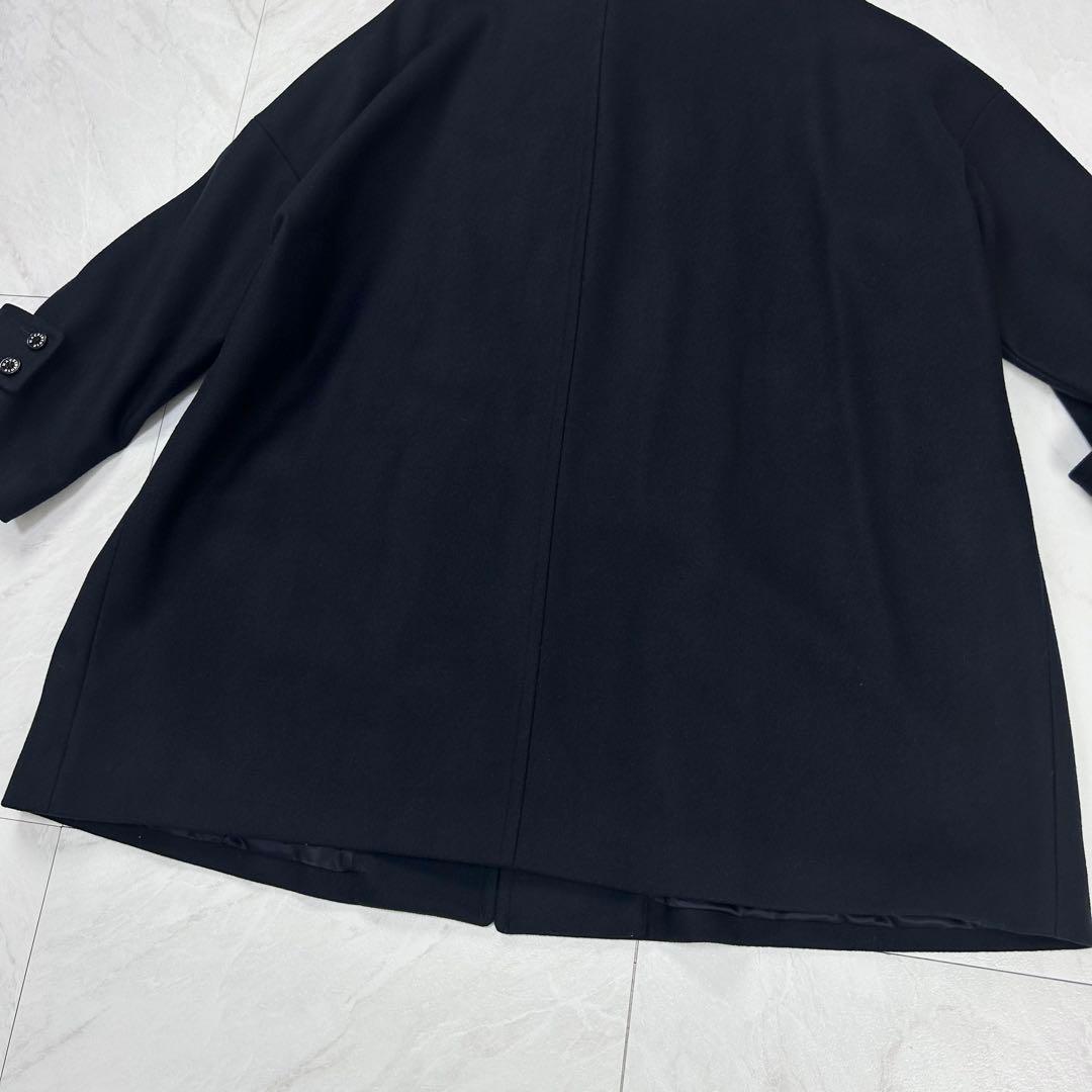 未使用に近い マッキントッシュ メルトン ウール ハンビー コート ネイビー 4