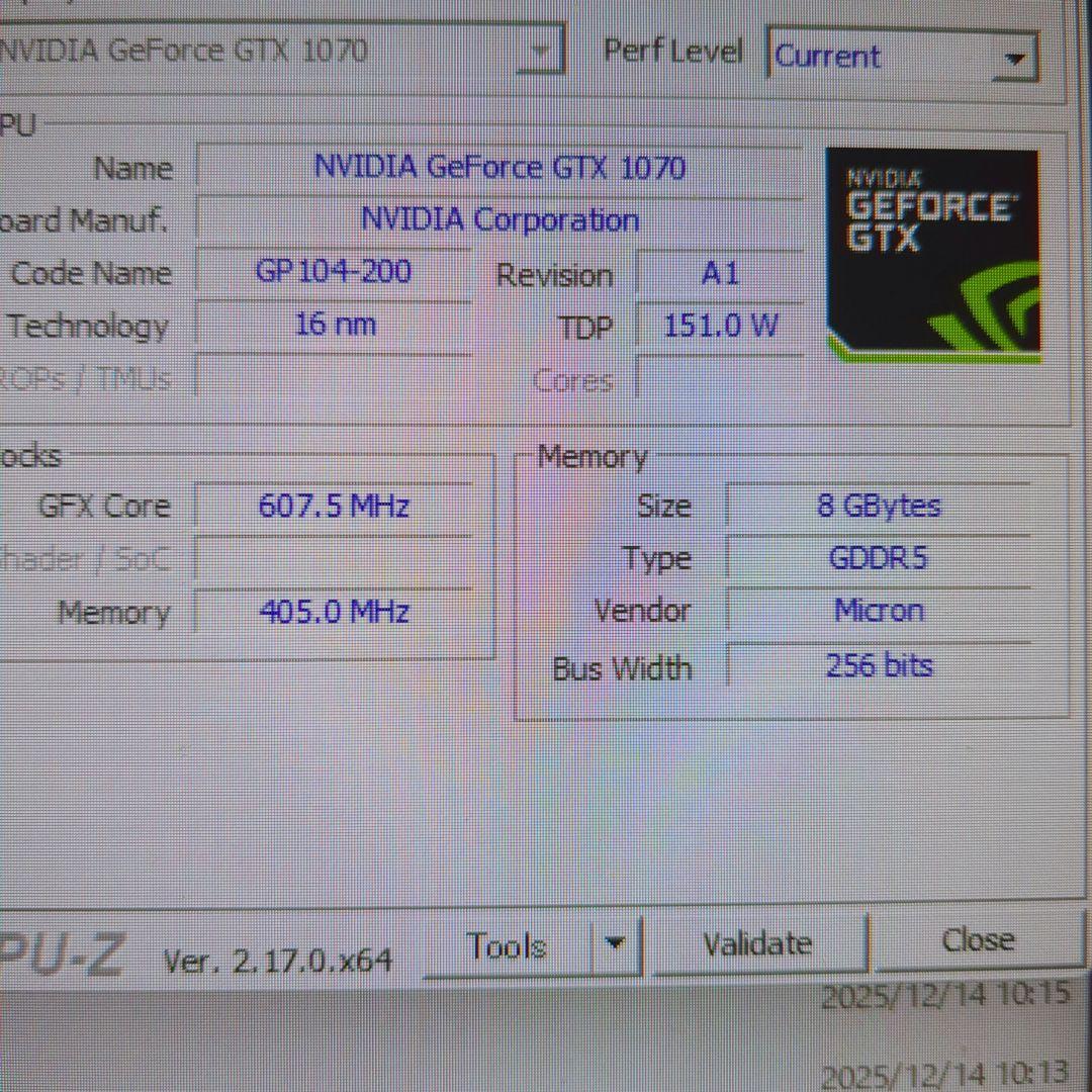 ① GeForce GTX1070 8G グラボ グラフィックスボード