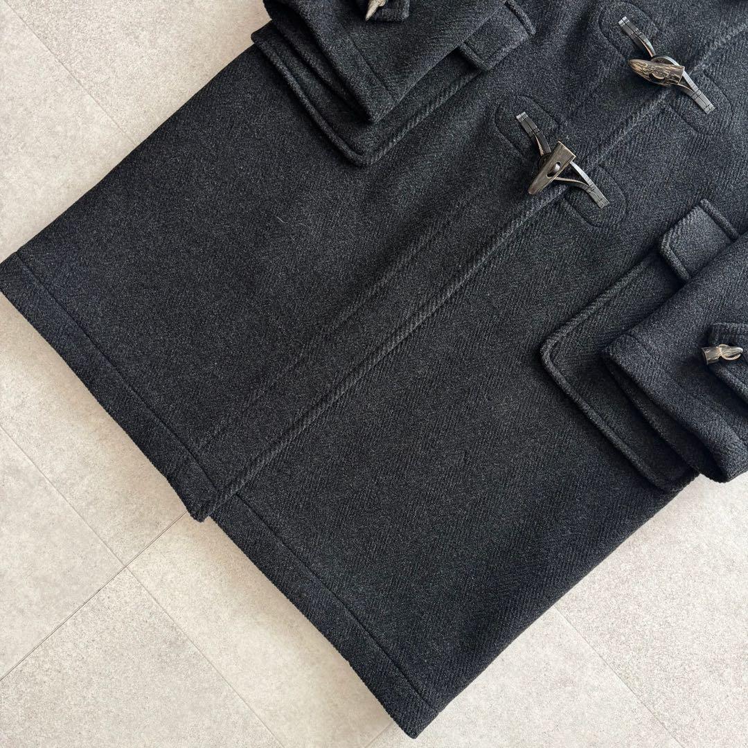 バーバリーズ　ダッフルコート　ムーアブルック　ノバチェック　グレー　L　ウール