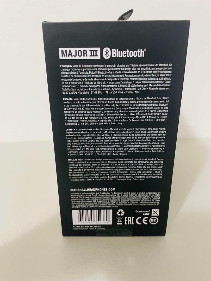 正規品 マーシャル ヘッドホン ブラック MAJOR III メジャー3 ④