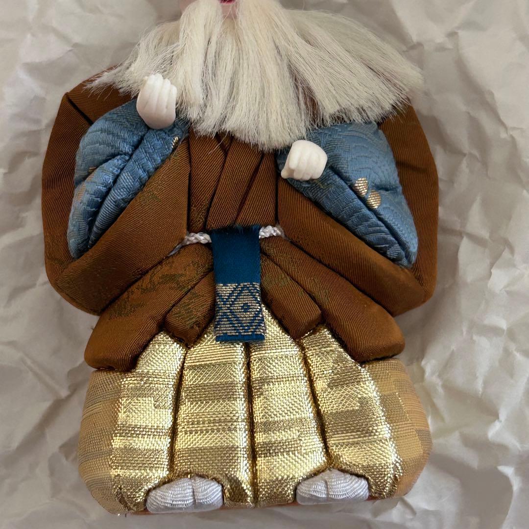 高級人形　伝統工芸品　芳俊作 共白髪 高砂人形