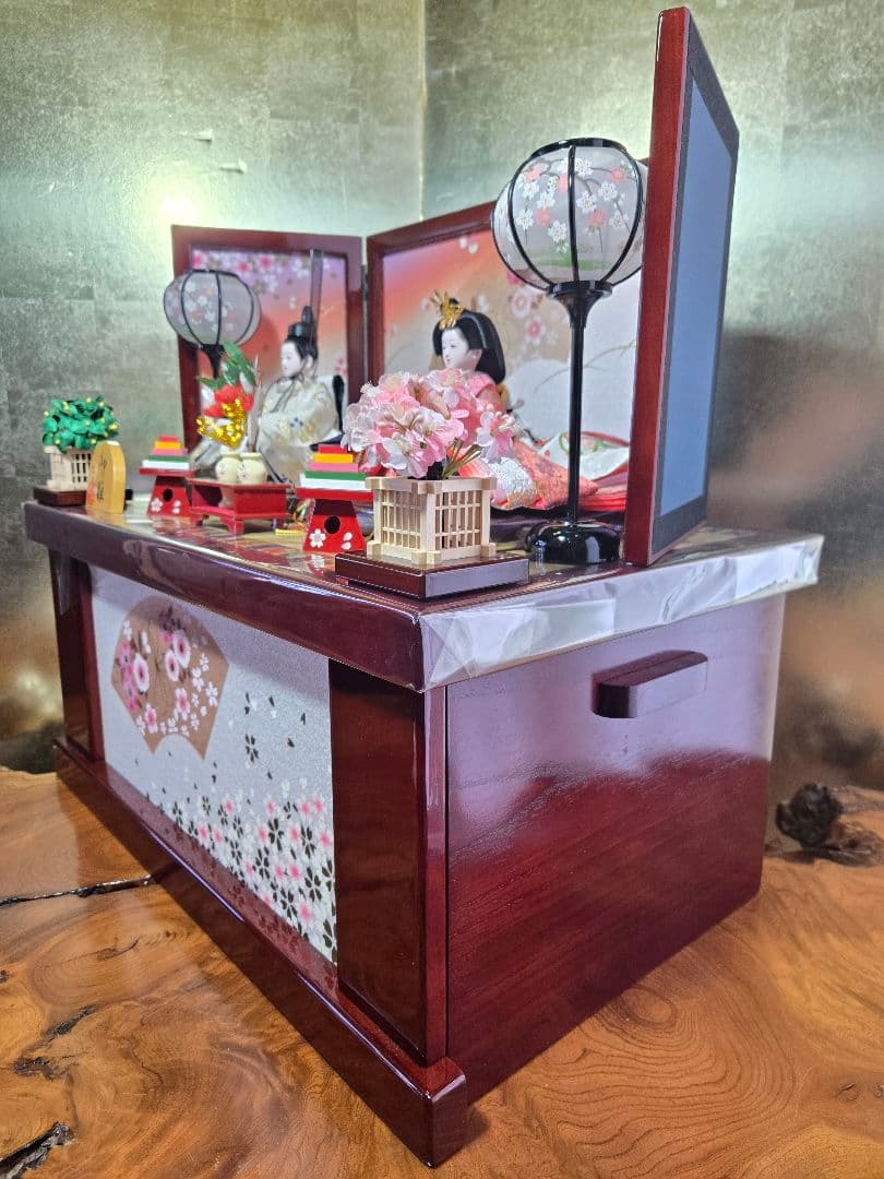 【一点限り】雛人形 収納飾り 　HS28