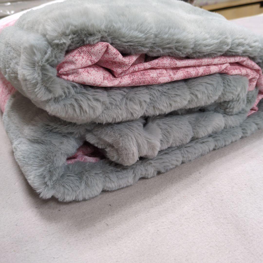 西川あったか掛けふとんカバー2枚組ラビットファー