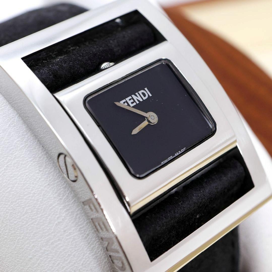 稼働 FENDI 腕時計 ターンフェイス 新品電池 ブレスウォッチ 1239