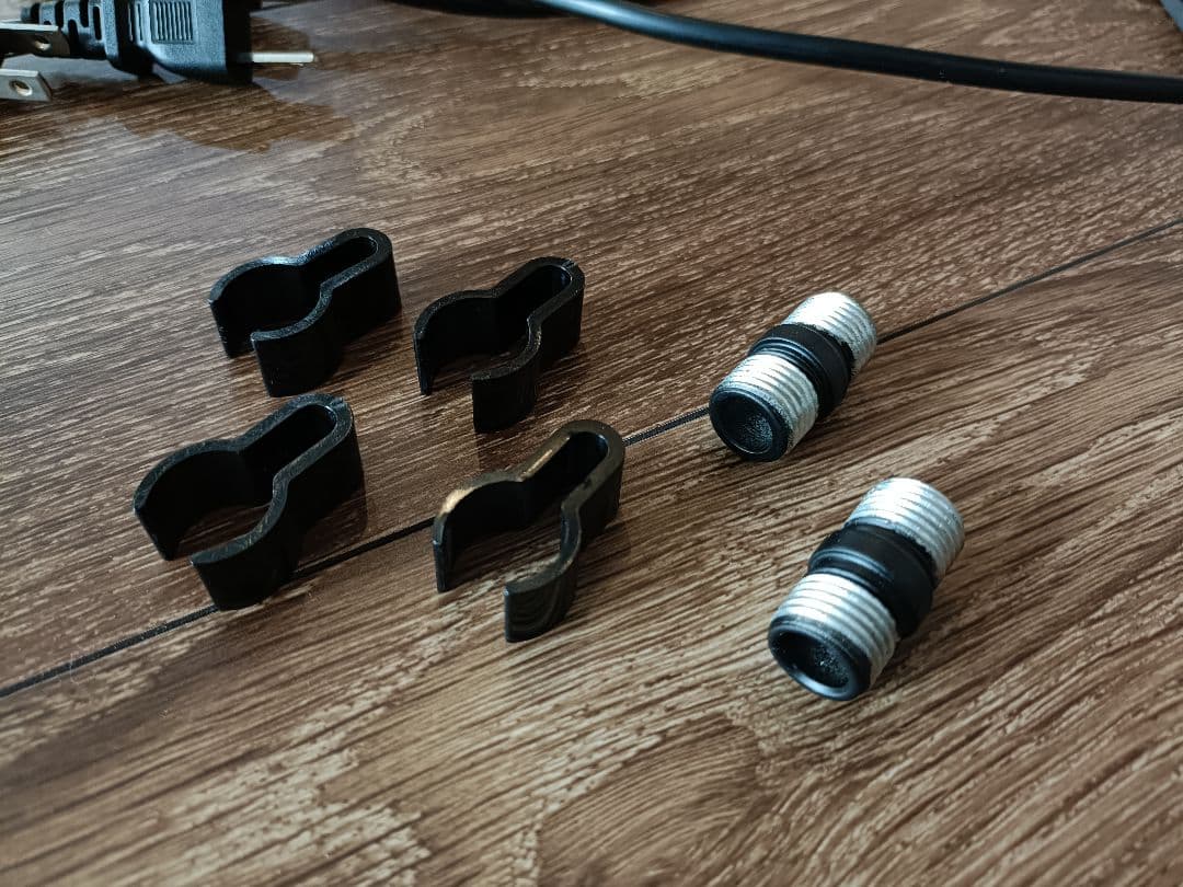 【中古 美品】BARREL フレキシブルアームライトスタンド(黒) 2個セット