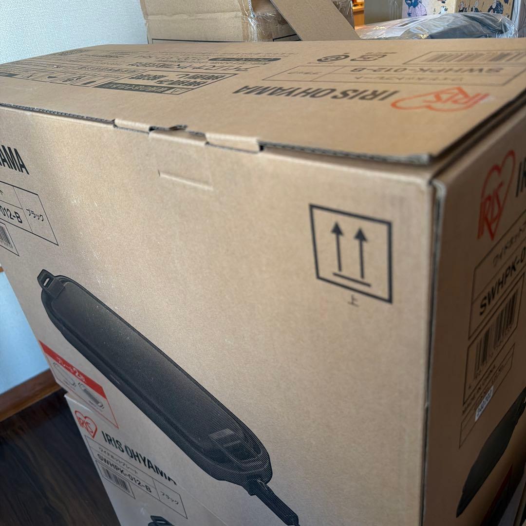 IRIS OHYAMA ワイドホットプレート SWHPK-012-B ブラック