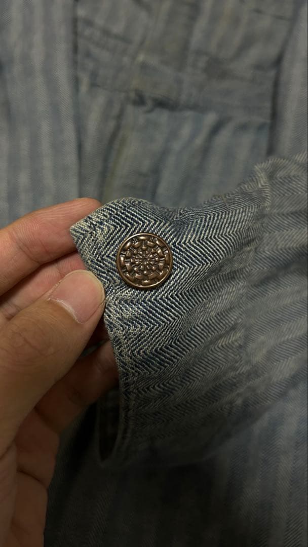 スガさん着用50s ヴィンテージ ヘリンボーン ストライプ カバーオール