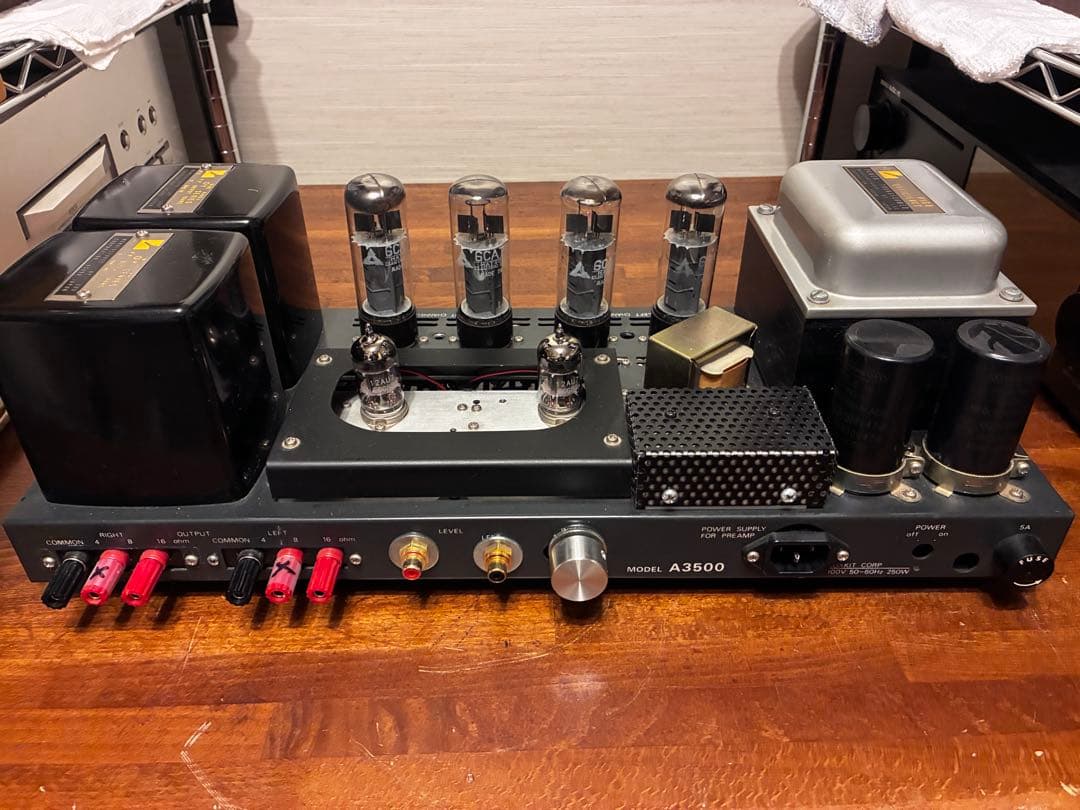 Luxman Luxkit A3500 ベース EL34 全段差動 真空管アンプ