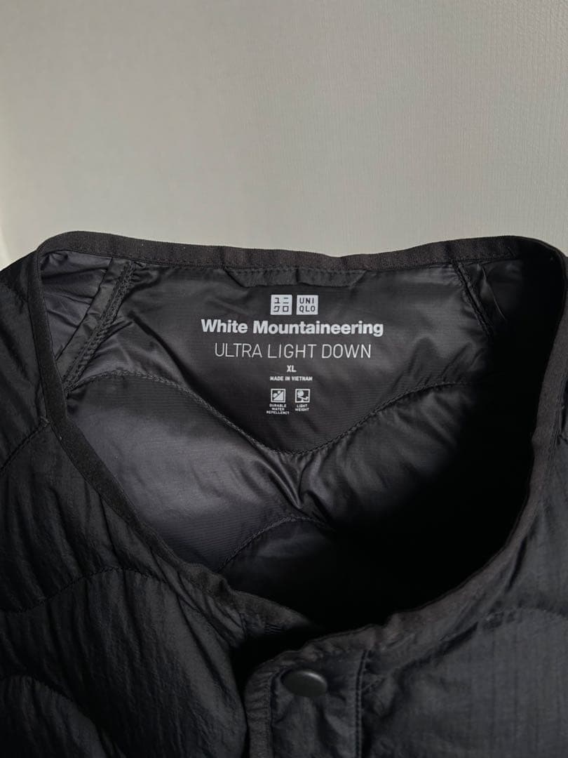 ゆ*お様 【UNIQLO×ホワイトマウンテニアリング】名作ウルトラライトダウン黒